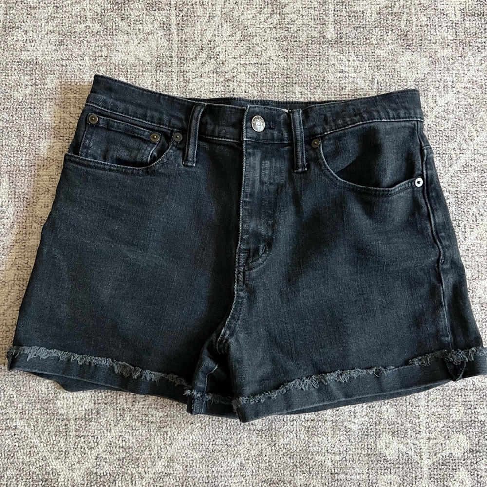 Madewell Black Denim Shorts